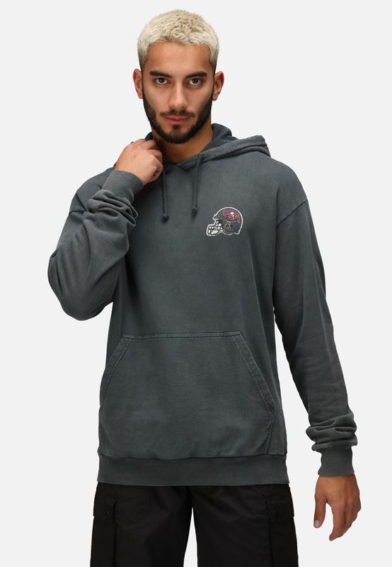Recovered BUCCS Mens Hoodie NFL American Football Helmet Pocket Logo Cotton Sweatshirt