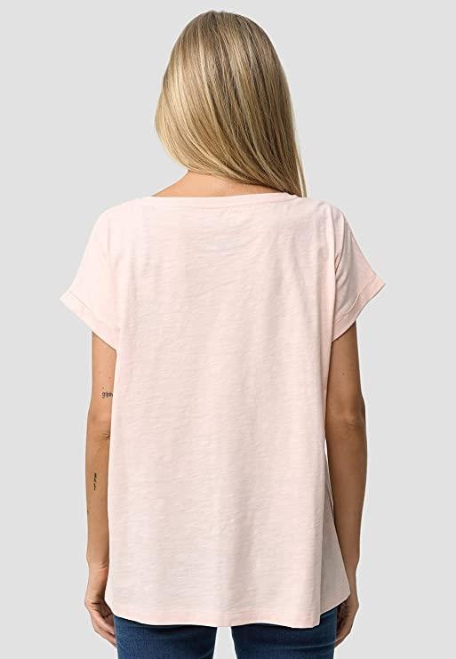 Recovered NFL 66 Miami Dolphins Pale Pink Women's Boyfriend T-Shirt
