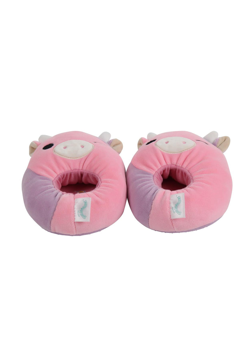 Squismallows Unisex Plush Slippers Patty Cow Soft Comfy Warm Indoor Shoes