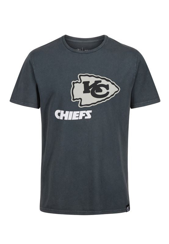 Recovered Men's NFL Kansas City Chiefs T-Shirt - Washed Black