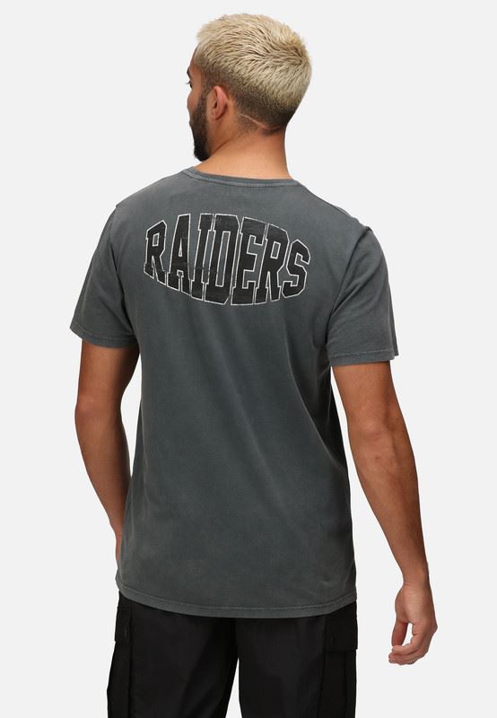 Recovered Men NFL T-shirt Las Vegas Raiders Cotton Short Sleeve Crew Neck Tee Top