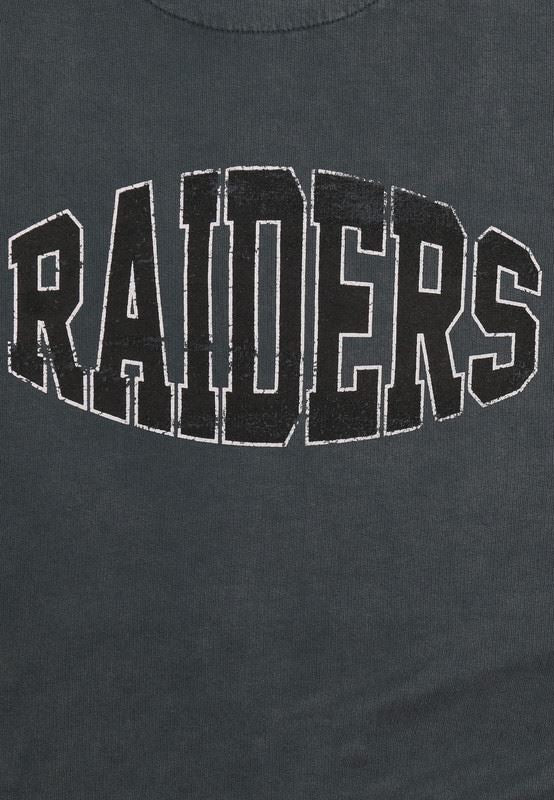 Recovered Men's NFL Las Vegas Raiders Helmet Pocket Print Hoodie - Washed Black