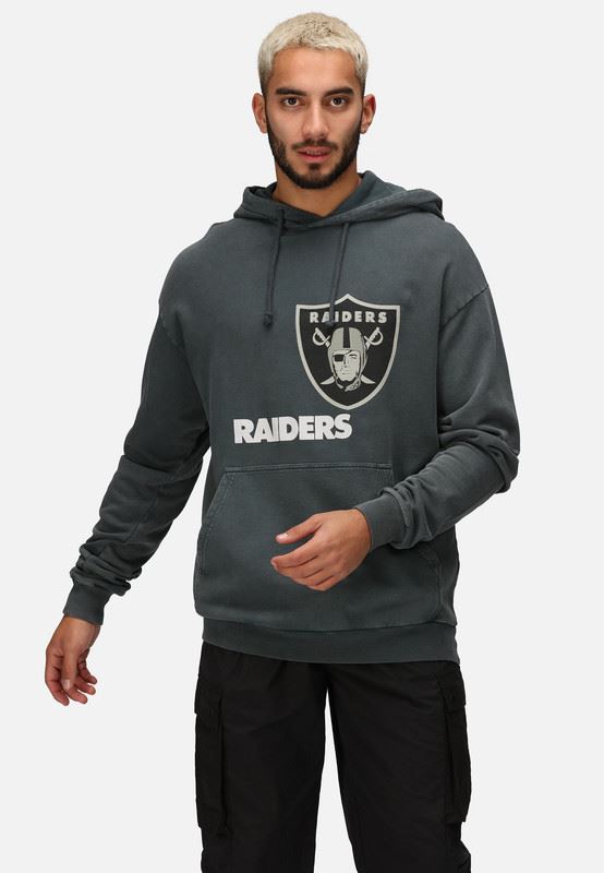 Recovered NFL Mens Hooded Sweatshirt Los Angeles Rams Football Hoodies Black