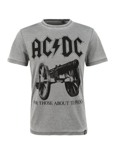 AC/DC for Those About to Rock Light Grey T-Shirt by Re:Covered