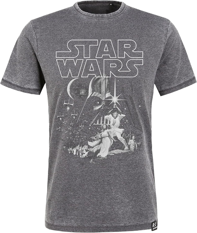 Star Wars Tonal Classic Poster Mid Grey T-Shirt