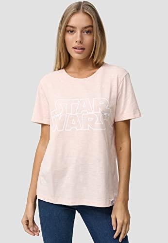 Recovered Star Wars Classic Logo Pale Pink Fitted T-Shirt