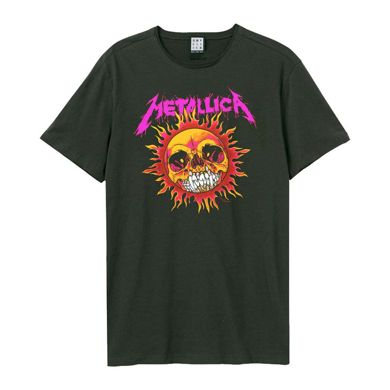 Metallica - Neon Sun Printed Cotton T-Shirt