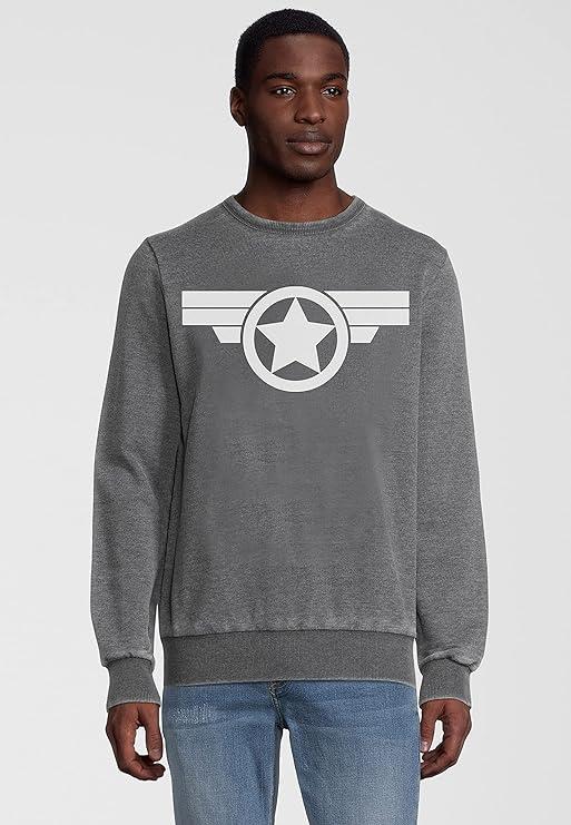 Marvel Captain America Icon Charcoal Sweatshirt by Re:Covered