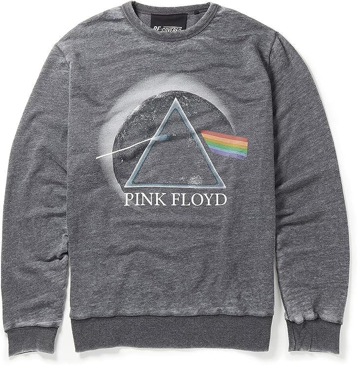 Pink Floyd Dark Side of the Moon Charcoal Sweatshirt by Re:Covered