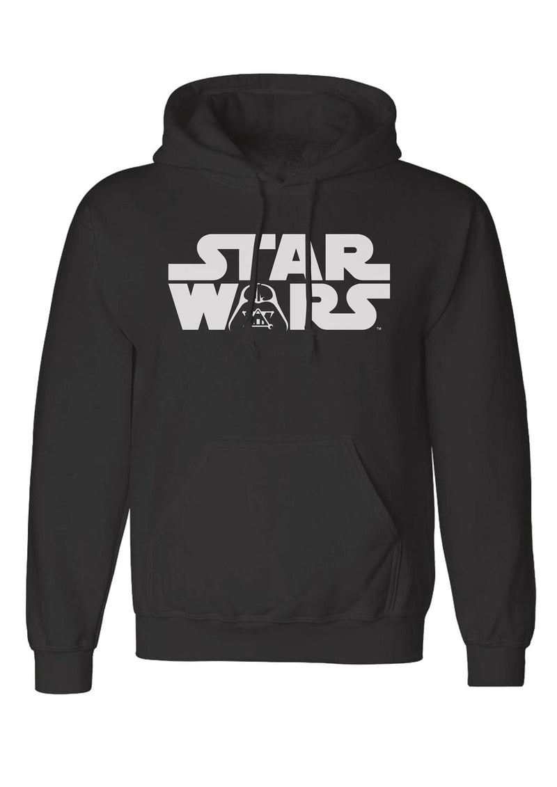 Star Wars Darth Vader Logo Print Sports Black Hooded Sweatshirt