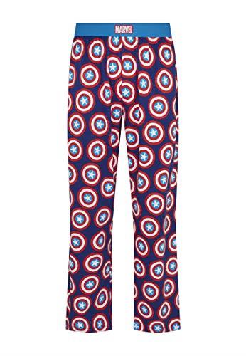 Marvel Captain America Shield Blue Lounge Pant Pyjama Bottoms