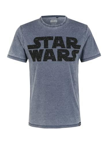 Star Wars Vintage Logo Blue Washed T-Shirt