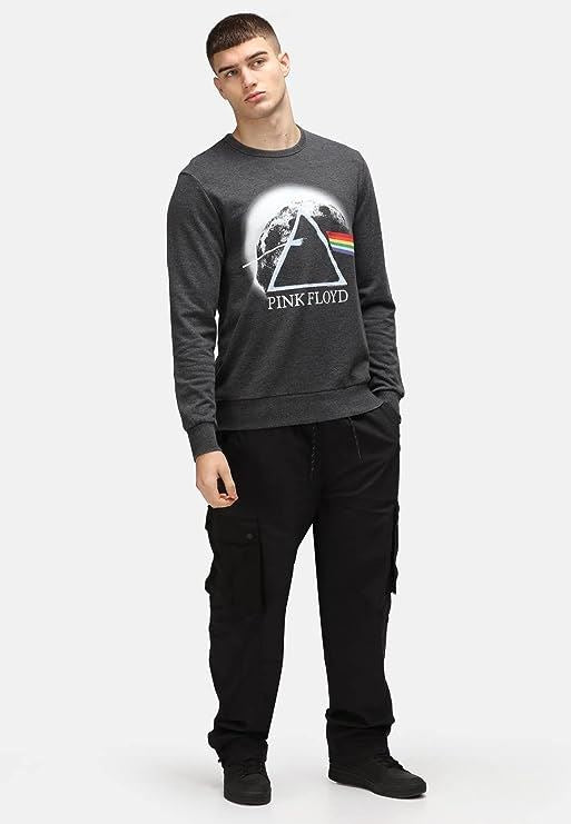Pink Floyd Dark Side of the Moon Charcoal Sweatshirt by Re:Covered