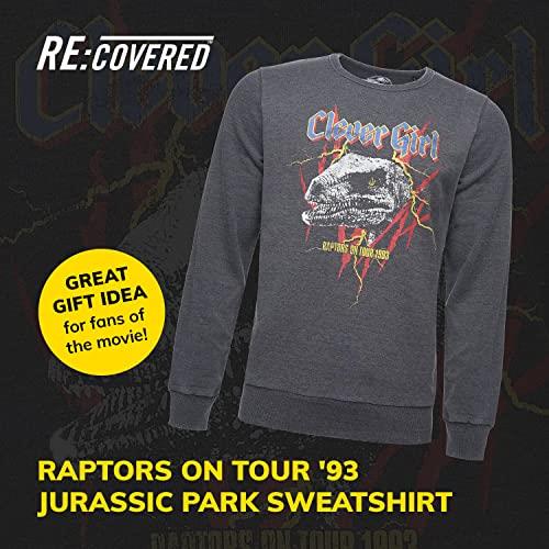 Jurassic Park T-Rex Rock Charcoal Vintage Sweatshirt