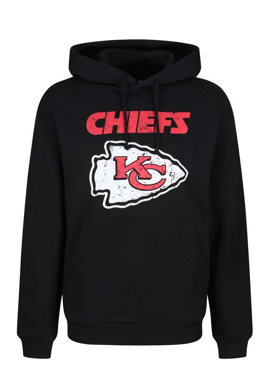 Recovered Men's NFL Kansas City Chiefs Hooded Sweatshirt - Black