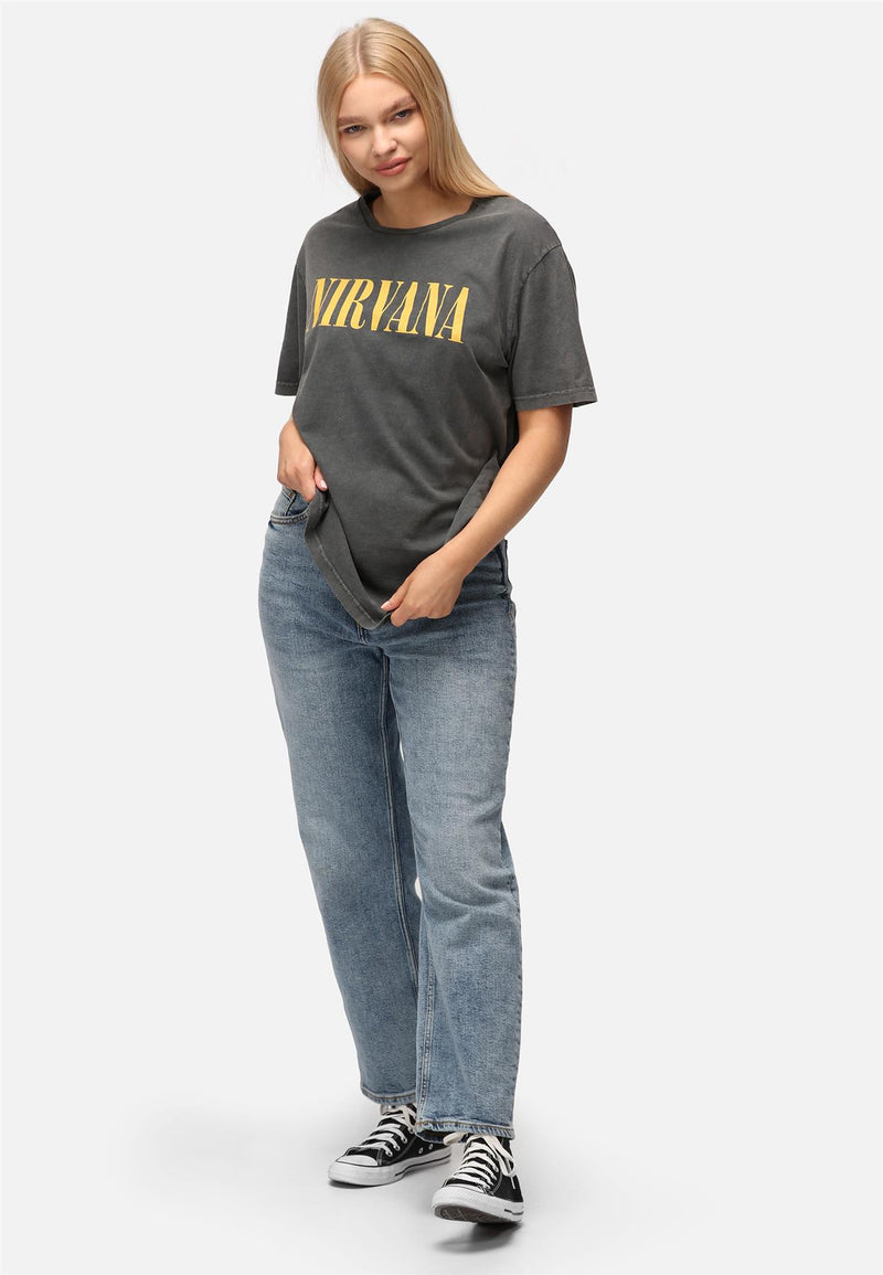 Nirvana Smiley Face Unisex Cotton Relaxed T-Shirt