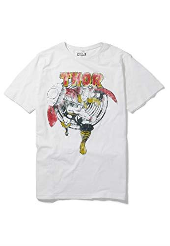 Marvel The Mighty Thor Retro Hammer Vintage Style T-Shirt By Recovered