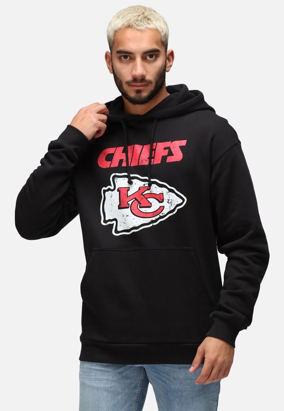 Recovered Men's NFL Kansas City Chiefs Hooded Sweatshirt - Black