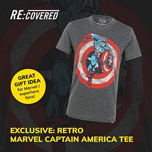 Marvel Captain America Shield Comic Book T-Shirt By Recovered