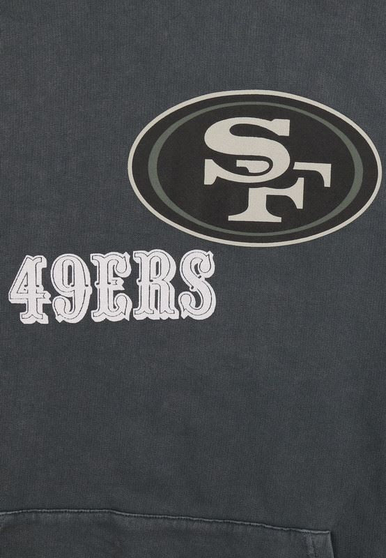 Recovered San Francisco 49ers Hoodies NFL Cotton Elasticated Cuffs Black
