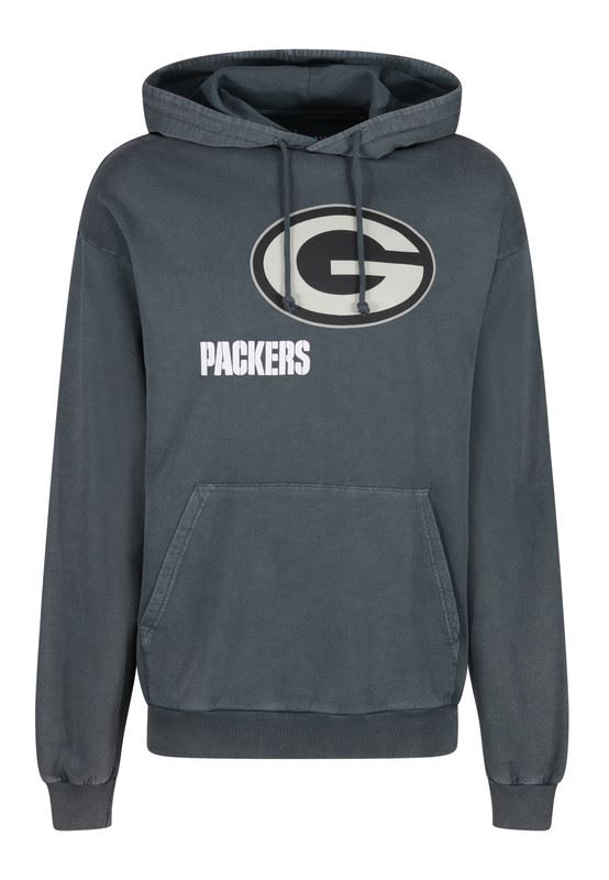 Recovered NFL Hoodies Green Bay Packers Football Pullover Jackets Black