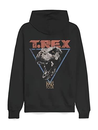 Jurassic Park T-Rex 1993 Black Hooded Sweatshirt By Recovered