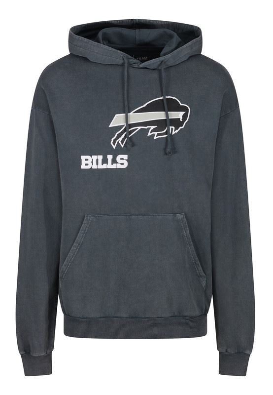 Recovered Buffalo Bills Hoodie NFL Cotton Elasticated Cuff Sweatshirt Black
