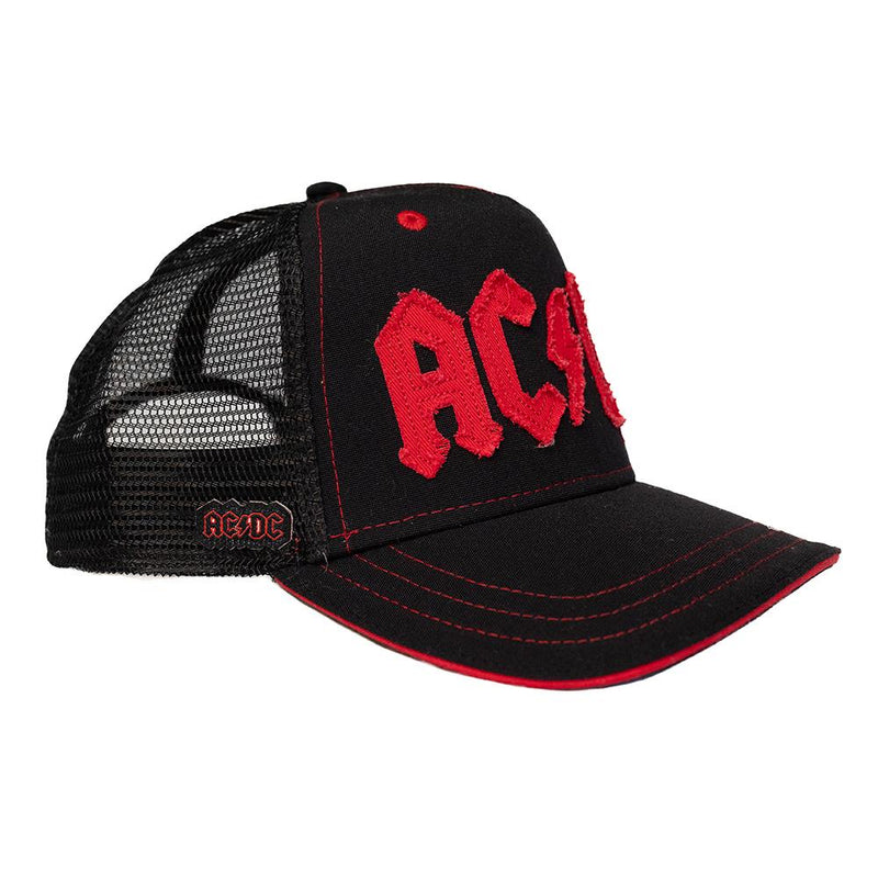 ACDC Distressed Embroidered Trucker Cap