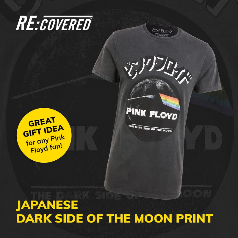 Pink Floyd Japan Washed Black T-Shirt By ReCovered