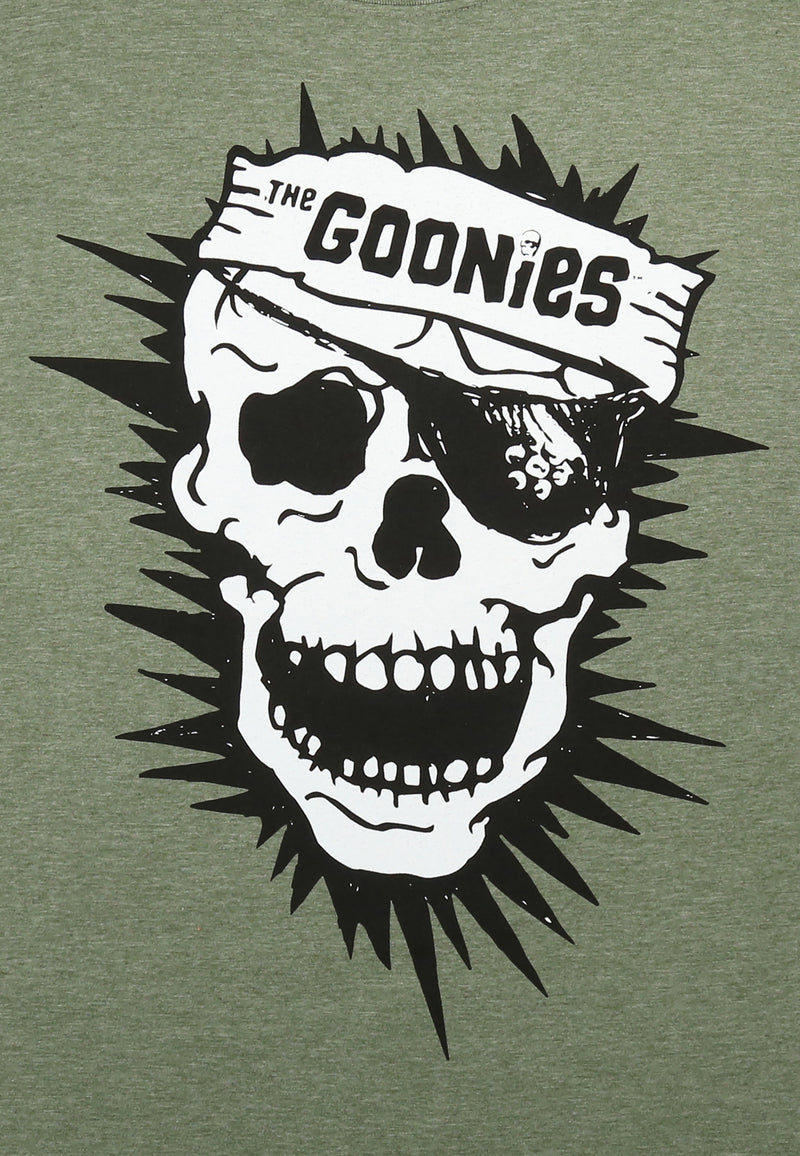 The Goonies Skull Logo Unisex Adults Cotton Khaki T-Shirt
