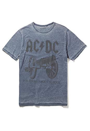 AC/DC for Those About to Rock Blue T-Shirt by Recovered