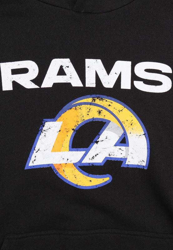 Recovered Men's NFL Los Angeles Rams Hooded Sweatshirt - Black