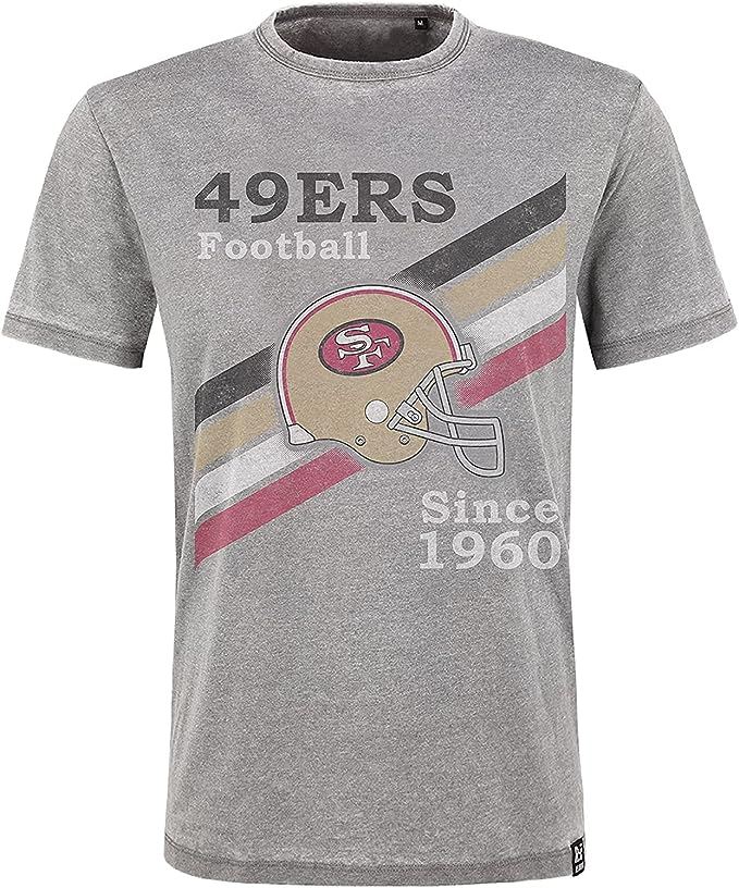 49ers Football Light Grey T-shirt by Recovered