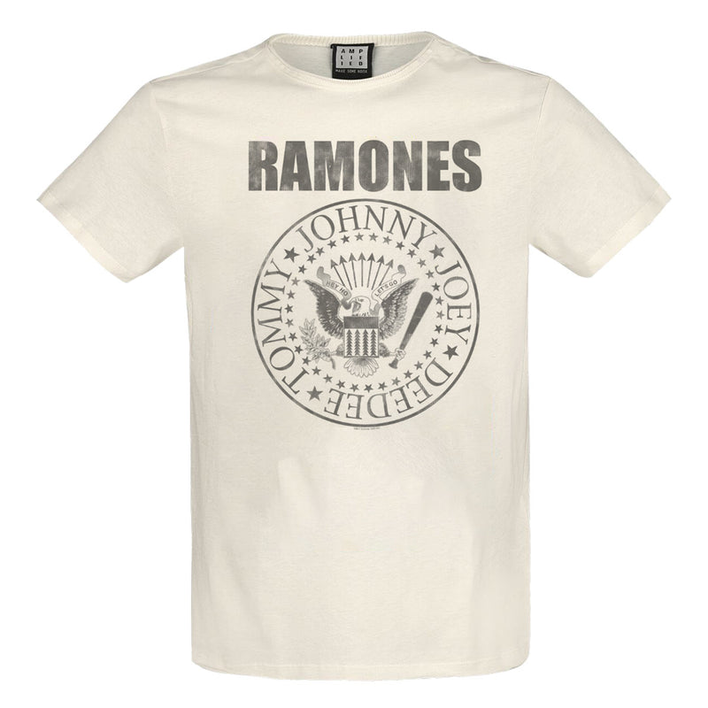 Amplified The Ramones Classic Seal Cream T-Shirt