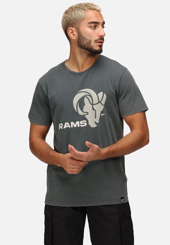 Recovered Men's NFL T-Shirt Los Angeles Rams Regular Fit Sports Gym Top Shirts