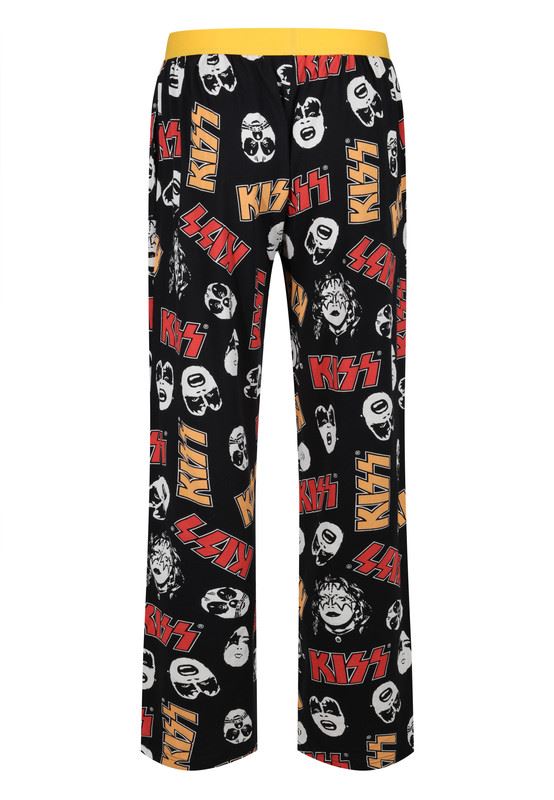 Kiss Band Lounge Pants Mens Cotton Music Rock Print Casual PJs Pyjamas Bottoms