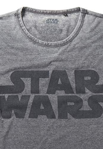 Star Wars Vintage Logo Charcoal Washed T-Shirt