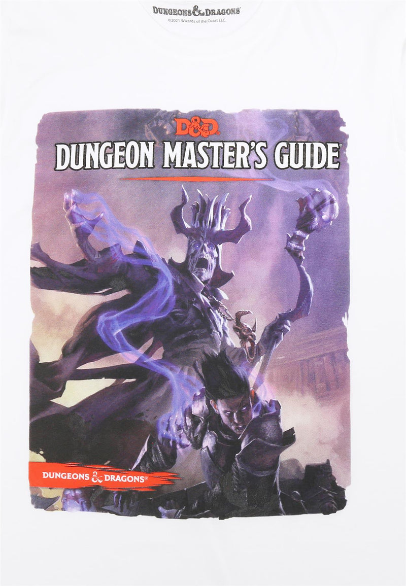 Dungeons and Dragons Master Guide Cover White T-Shirt