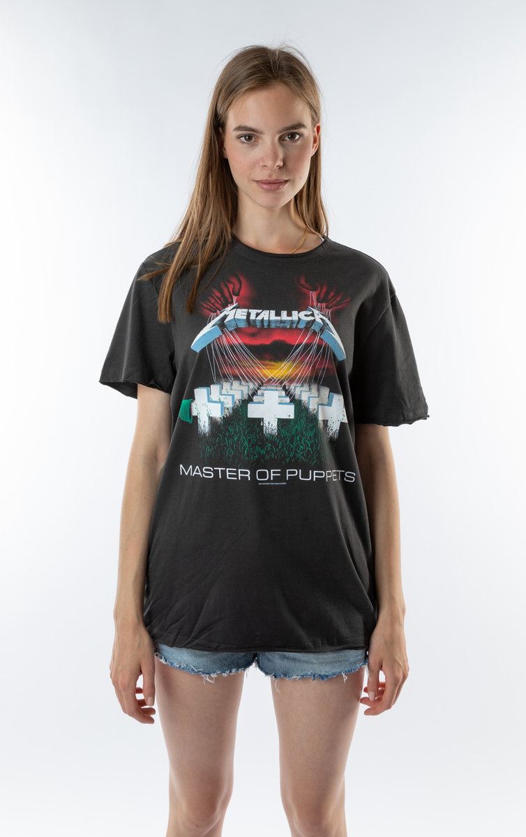 Metallica Master of Puppets Printed Cotton T-Shirt