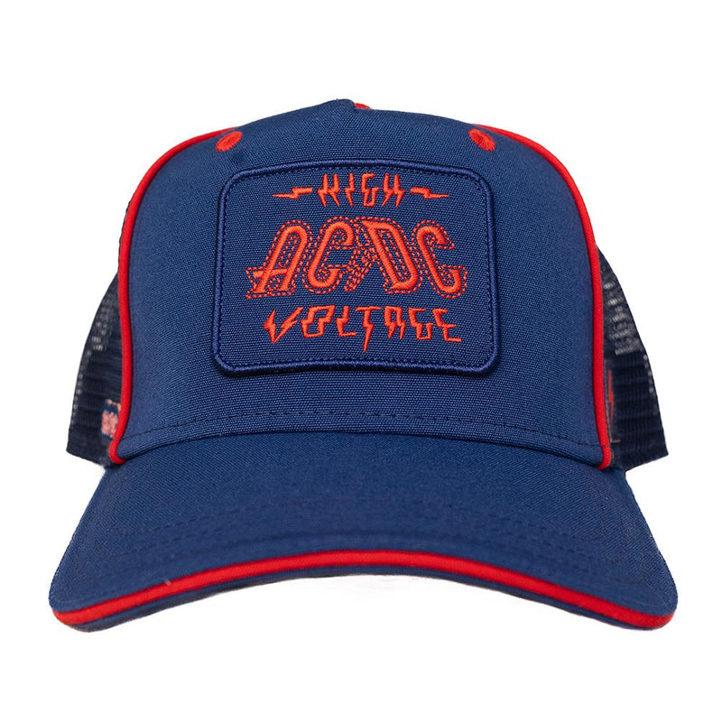 ACDC High Voltage Embroidered Badge Trucker Cap By Recovered