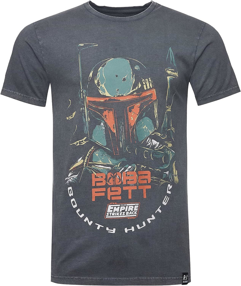 Star Wars Boba Fett Charcoal Washed T-Shirt