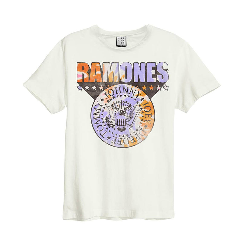 Amplified Ramones Tie Dye Shield T-Shirt - Merch Rocks