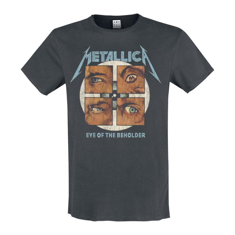 Amplified Metallica Eye Of The Beholder Charcoal T-shirt - Merch Rocks