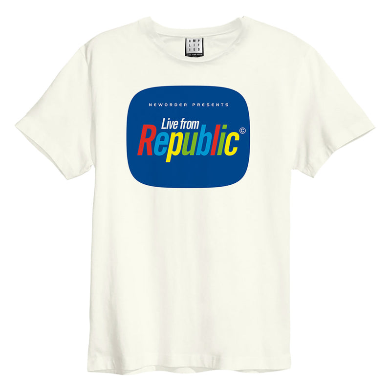 Amplified New Order Live From Republic Vintage White T-Shirt - Merch Rocks