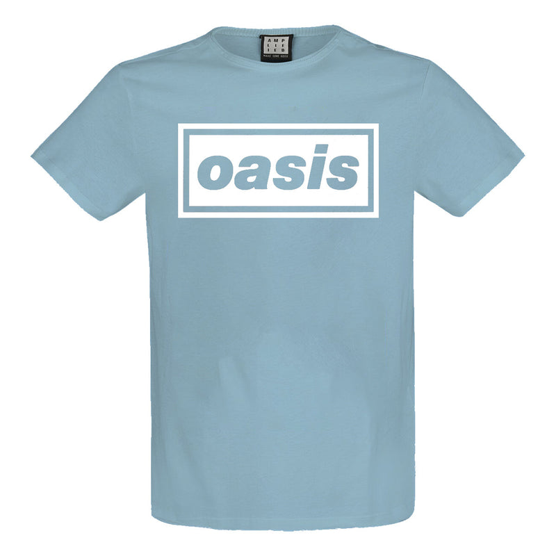 Amplified Oasis Logo Strange Blue T-Shirt - Merch Rocks