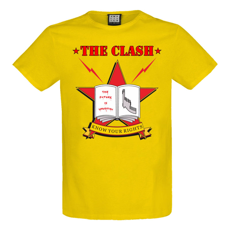 Amplified The Clash Know Your Rights Yellow T-shirt - Merch Rocks