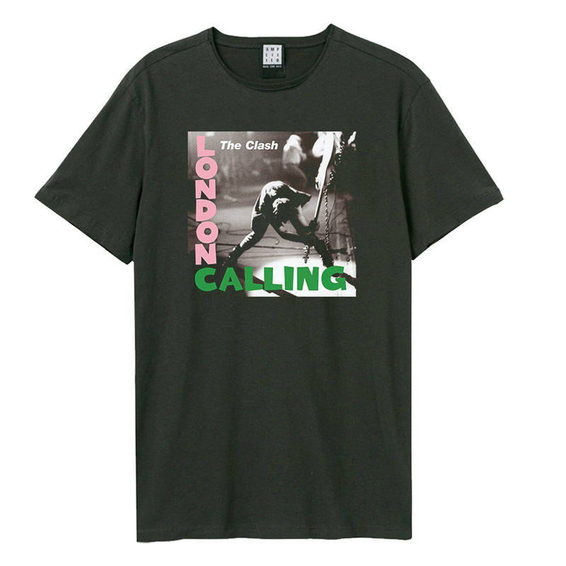 Amplified The Clash - London Calling Charcoal T-shirt - Merch Rocks