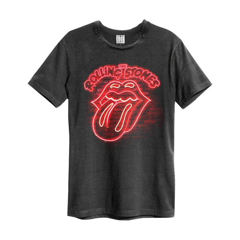 Amplified Rolling Stones Neon Light Mens T-shirt - Merch Rocks