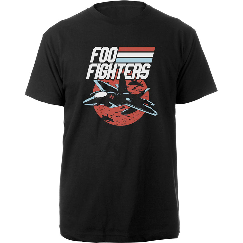 Foo Fighters Jets Cotton Black T-Shirt