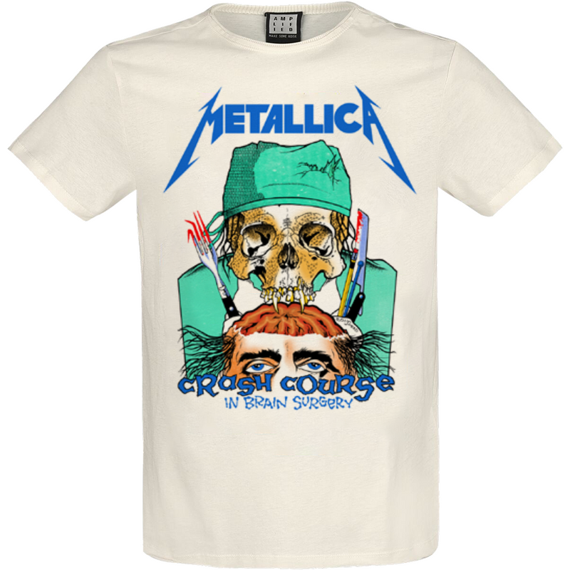 Amplified Metallica Crash Course In Brain Surgery T-Shirt - Merch Rocks